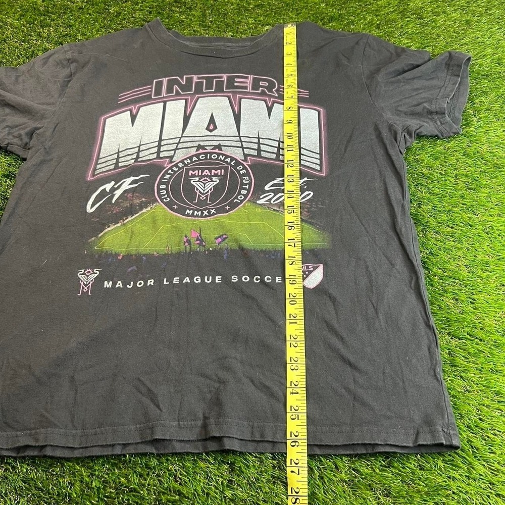 Inter Miami Cf Mls Stadium Graphic T Shirt Black Soccer Futbol Mens Large Logo View 5